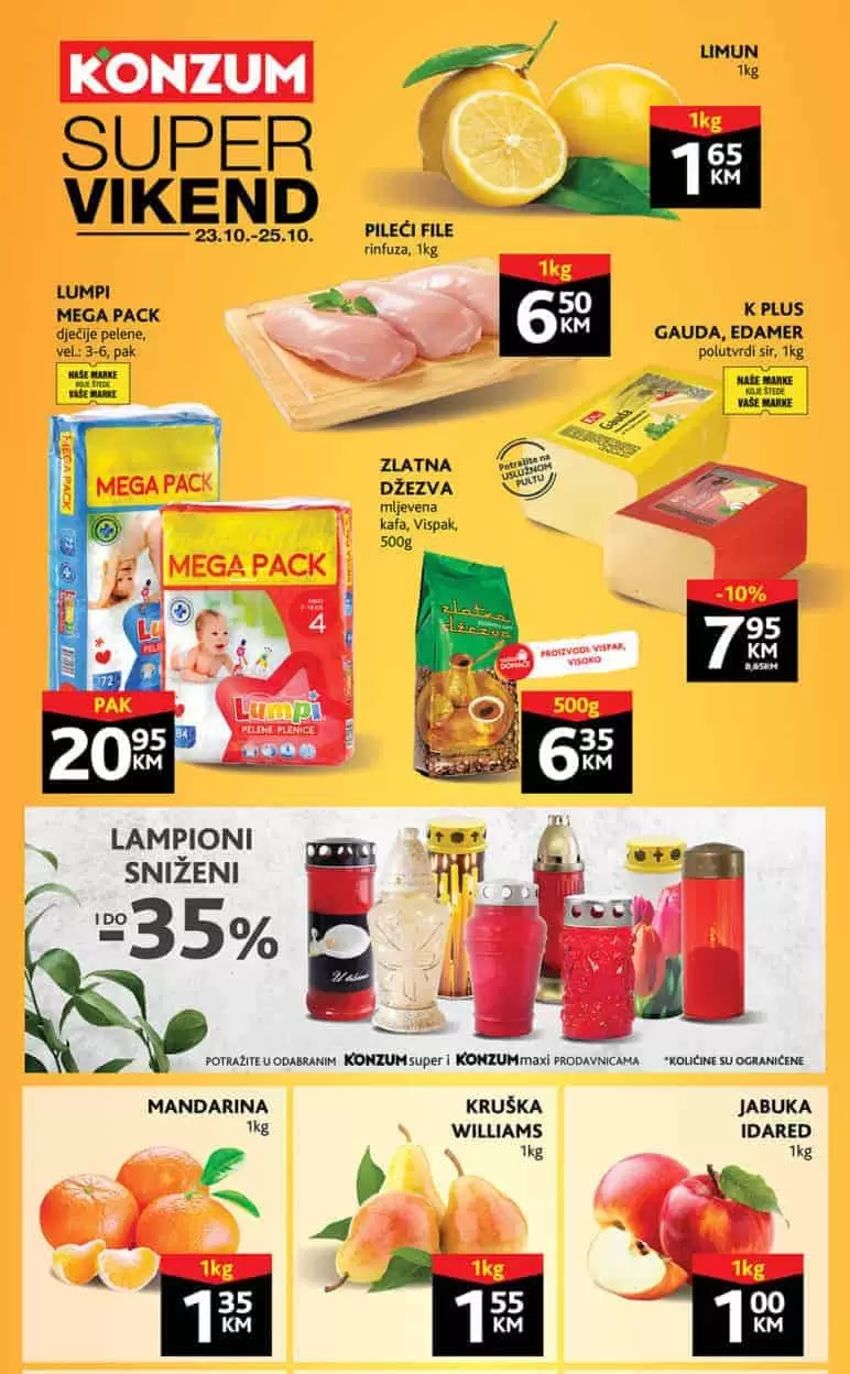 Konzum akcijski katalog. konzum snizenje. konzum akcija. snizeno. popust. katalog.  
