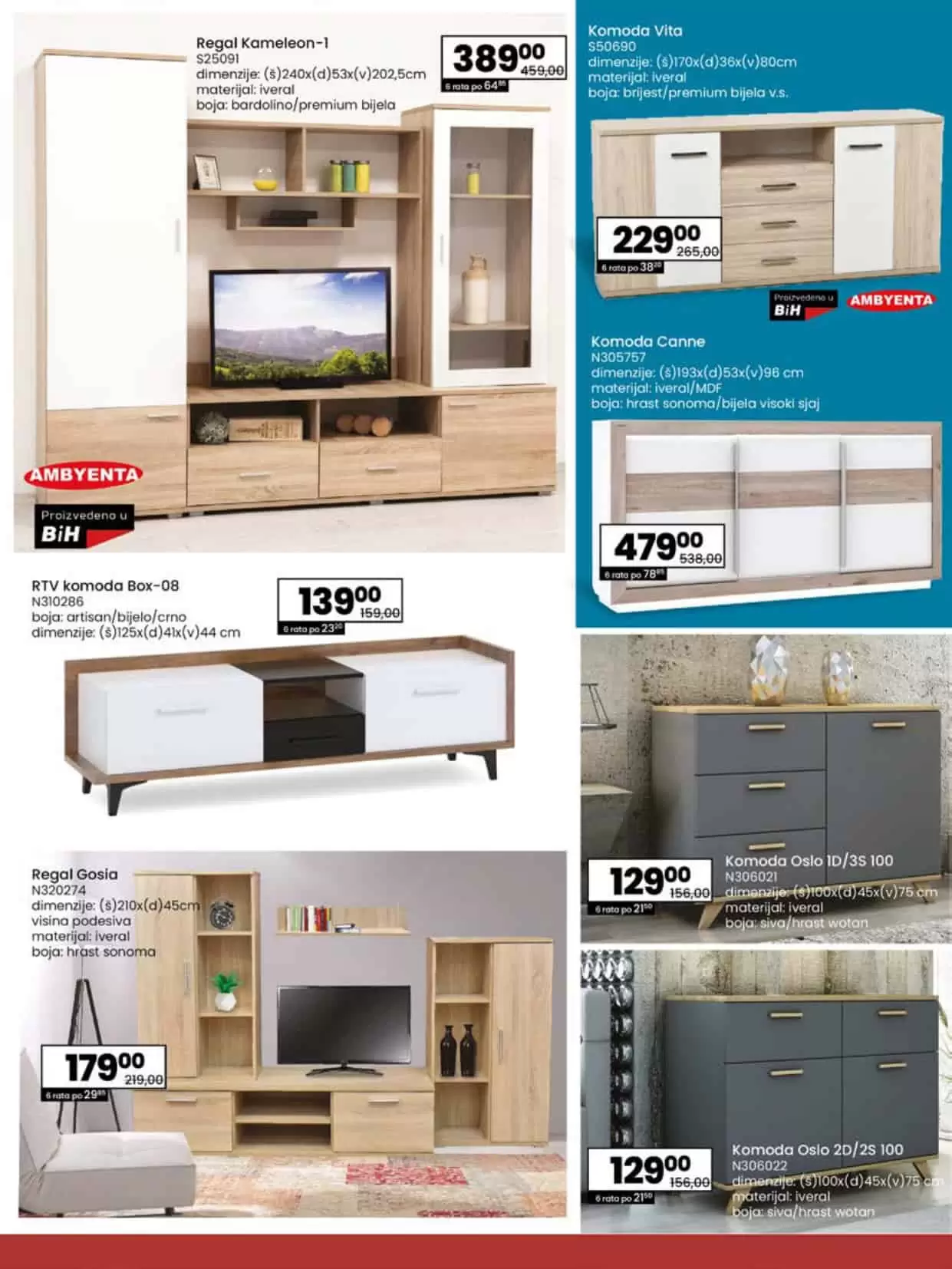 stalak za tv, police za knjige. kvalitetan namjestaj