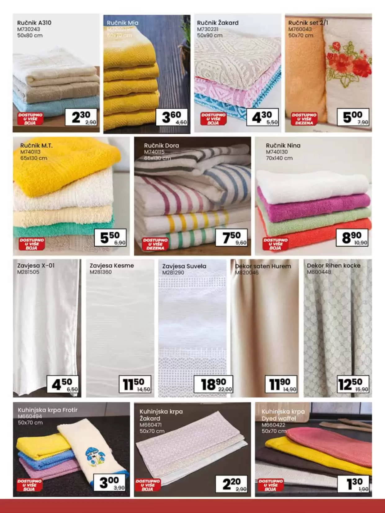 kucni teksil. fis. zavjesa. peskiri.