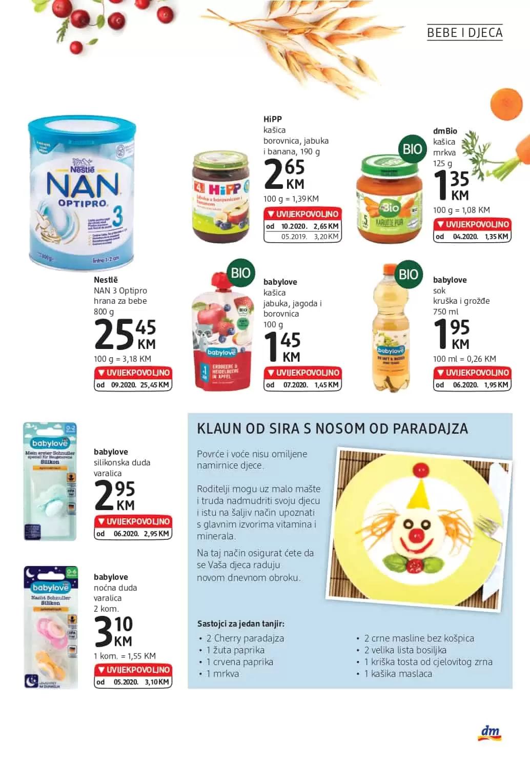 nan hrana za bebe. kasice za bebe. 