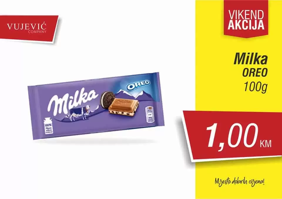 vujevic company katalog. vujevic katalog. milka cokolada 1 KM
