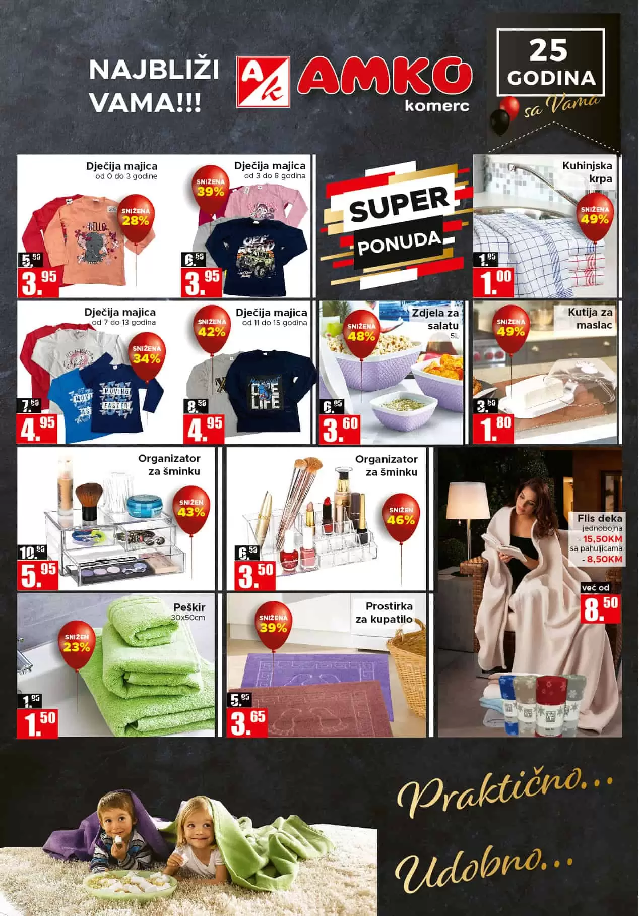 Amko vikend akcija. amko snizenje. amko kupujmo domace. amko nagradna igra. amko popust. najnize cijene.