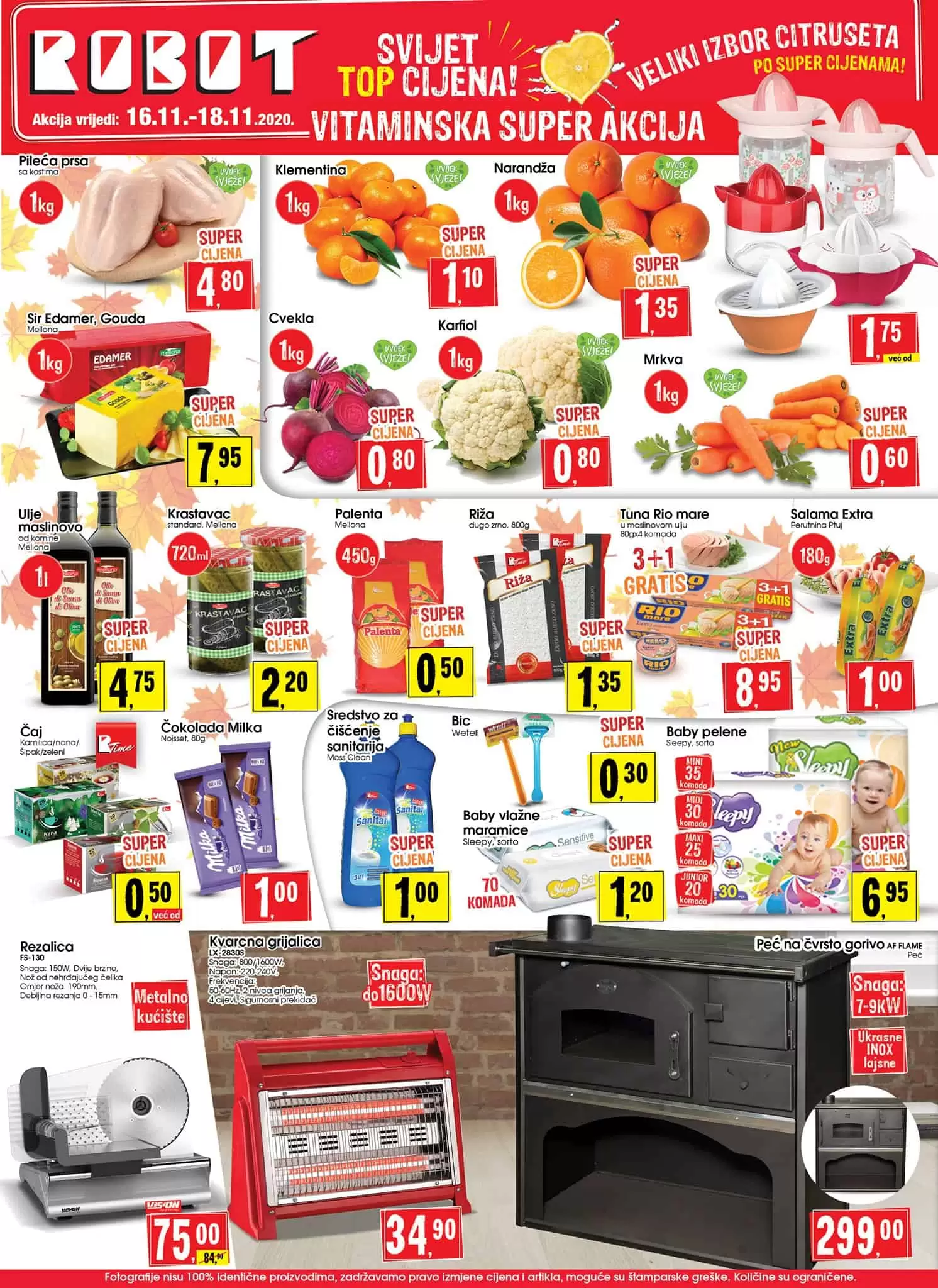 Robot akcijski katalog. snizenje. akcija. popust. snizeno.