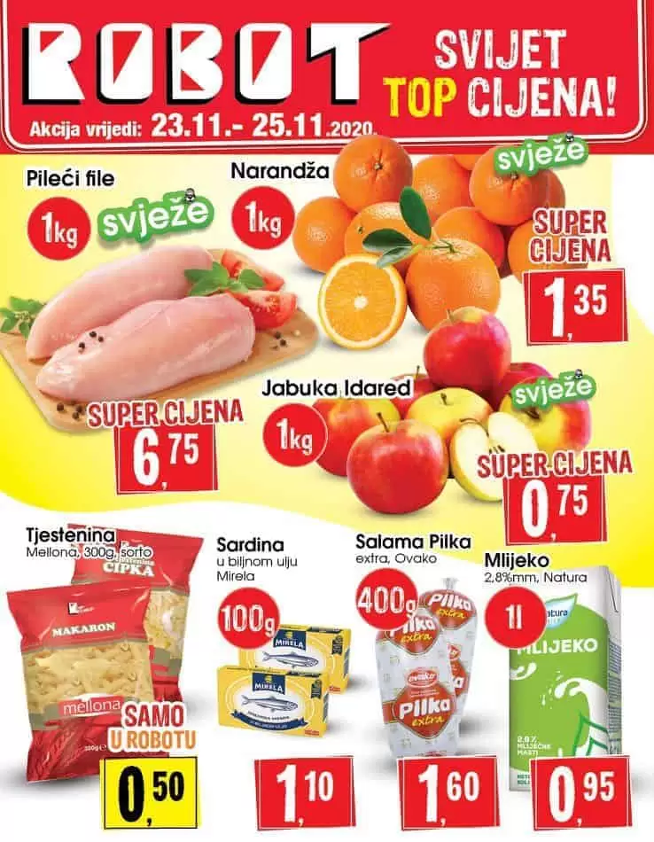 robot akcijski katalog. robot vikend akcija. snizenje. popust. 