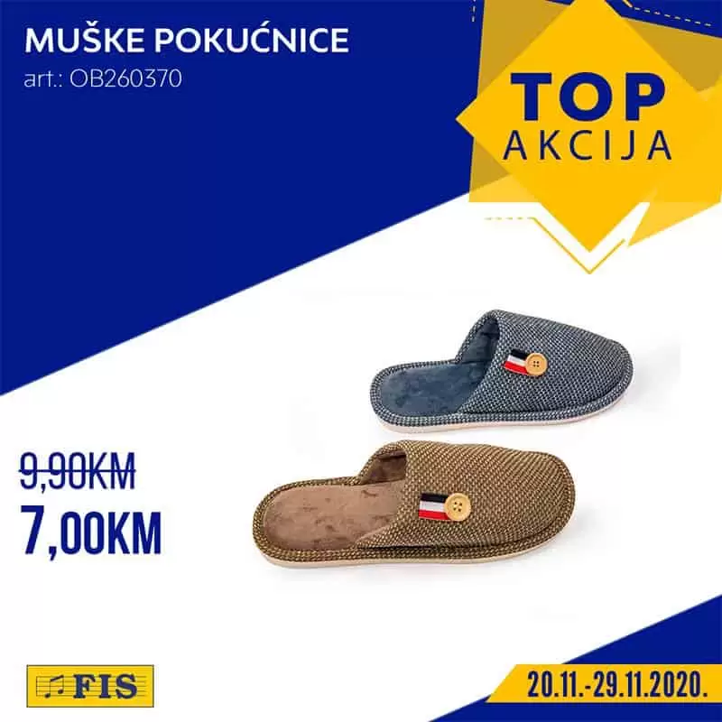 fis top akcija. snizenje. popust. katalog. muske pokucnice