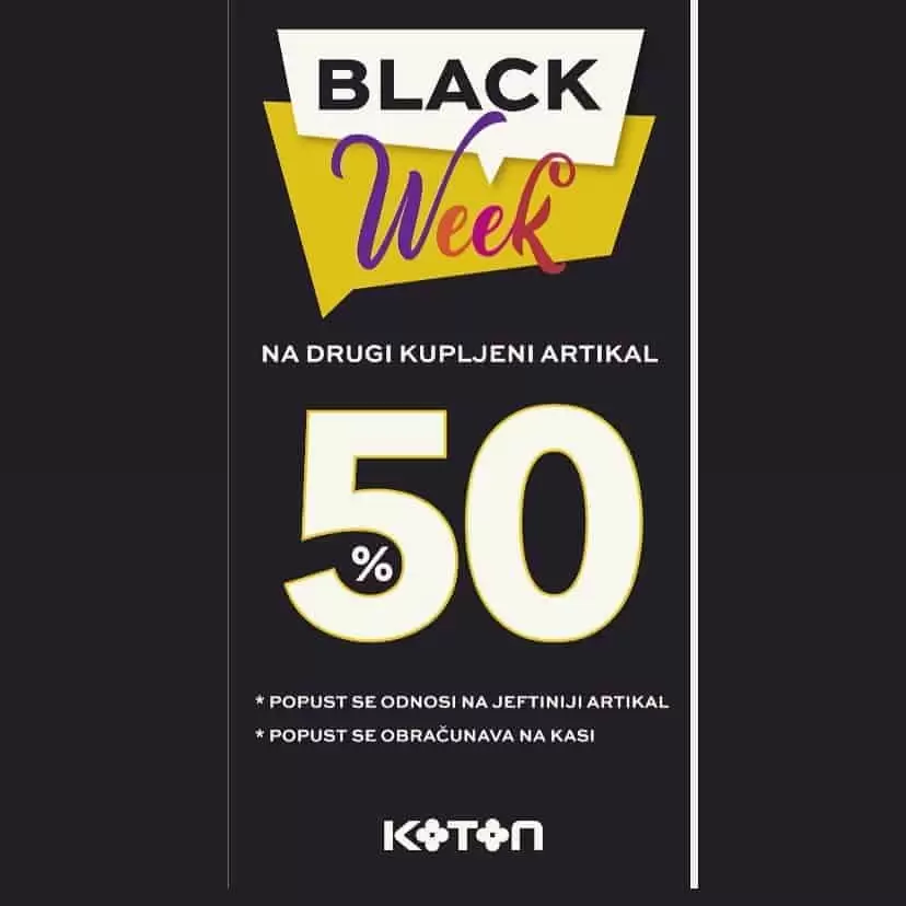 koton. Cijela iduca sedmica predviđena je za popuste Samo za Vas, 50% popusta na drugi kupljeni artikal. Obradujte sebe ili Vama dragu osobu ? Promocija traje od 23.11 do 29.11. Popust se odnosi na cjelokupan asortiman.