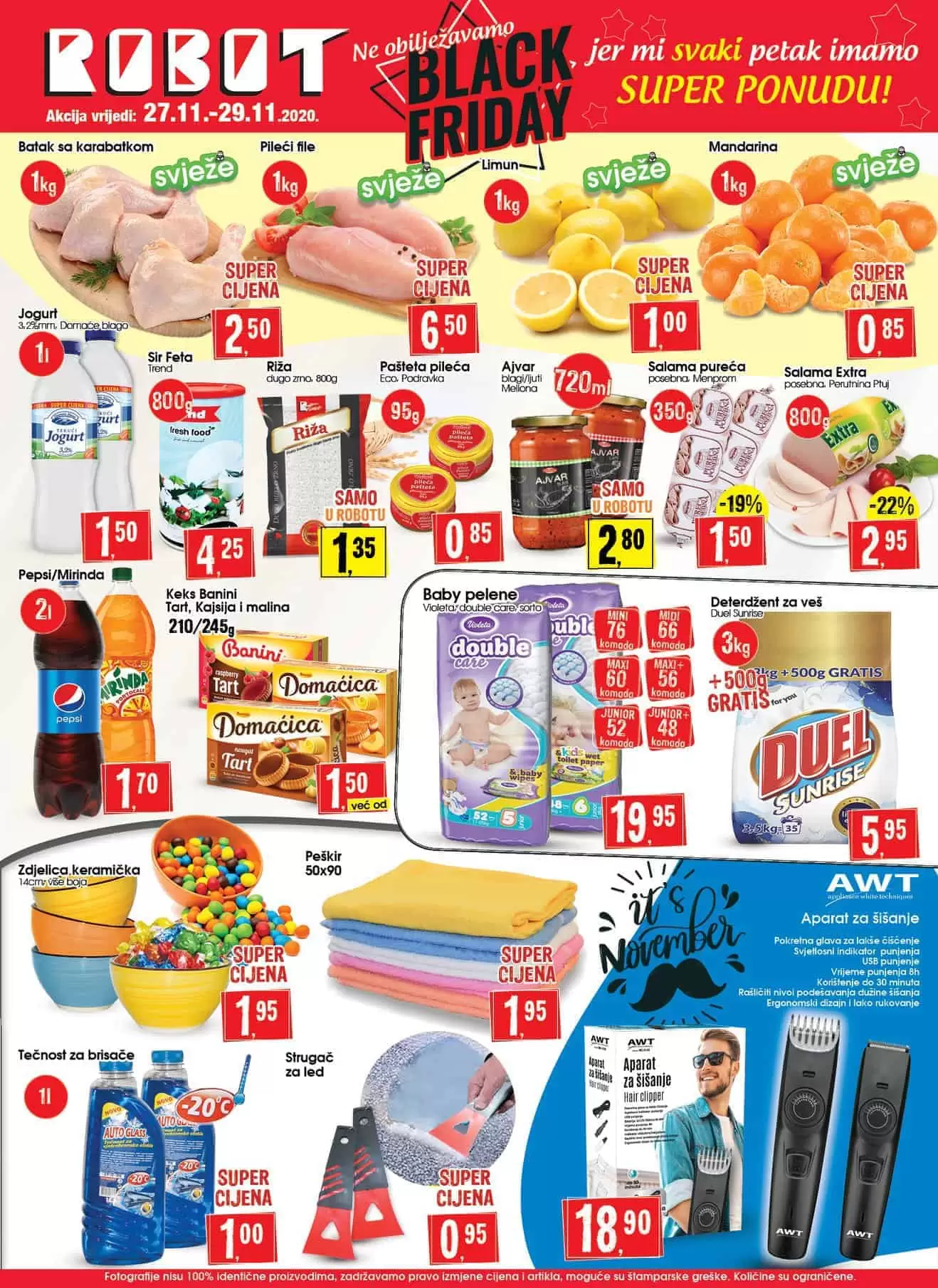 robot akcijski katalog. robot vikend akcija. snizenje. popust. 