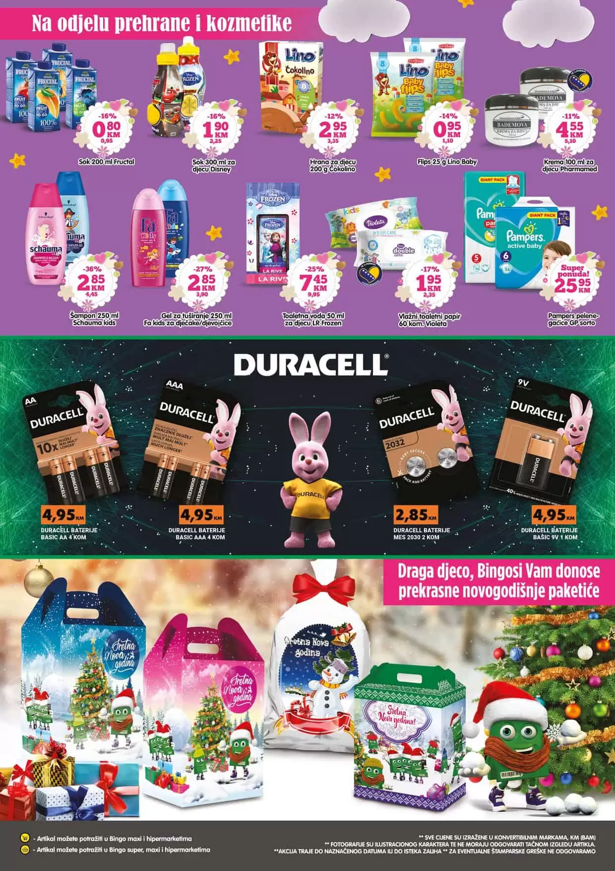 Bingo super akcija. bingo kljad dobrih cijena. snizeno. akcija. popust.