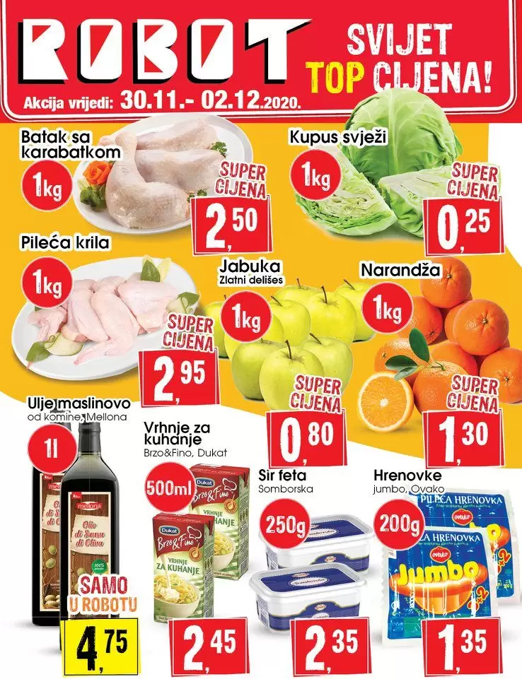 robot akcijski katalog. robot vikend akcija. snizenje. popust.