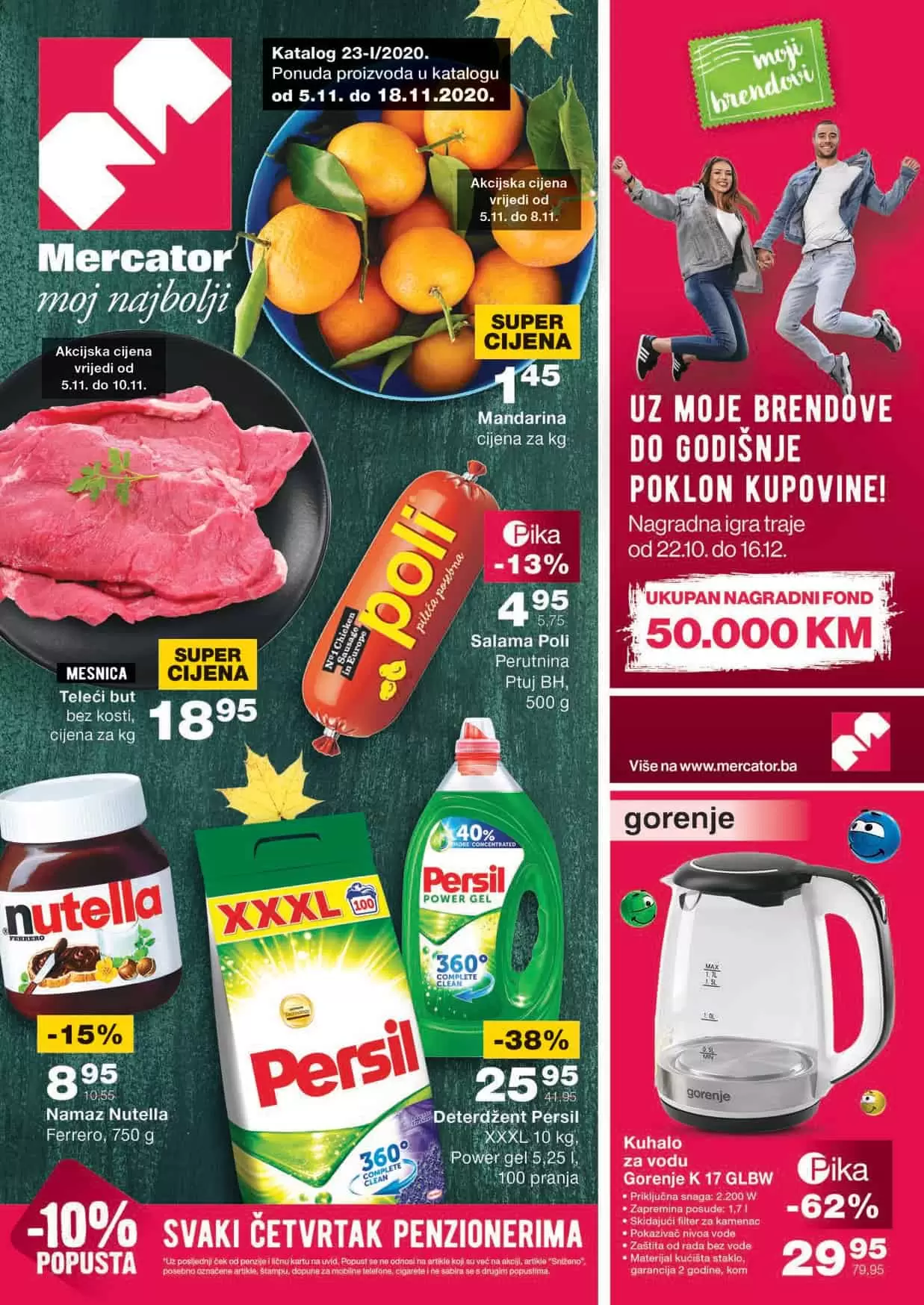 mercator kataloska akcija. mercator snizenje. mercator lozionicka.