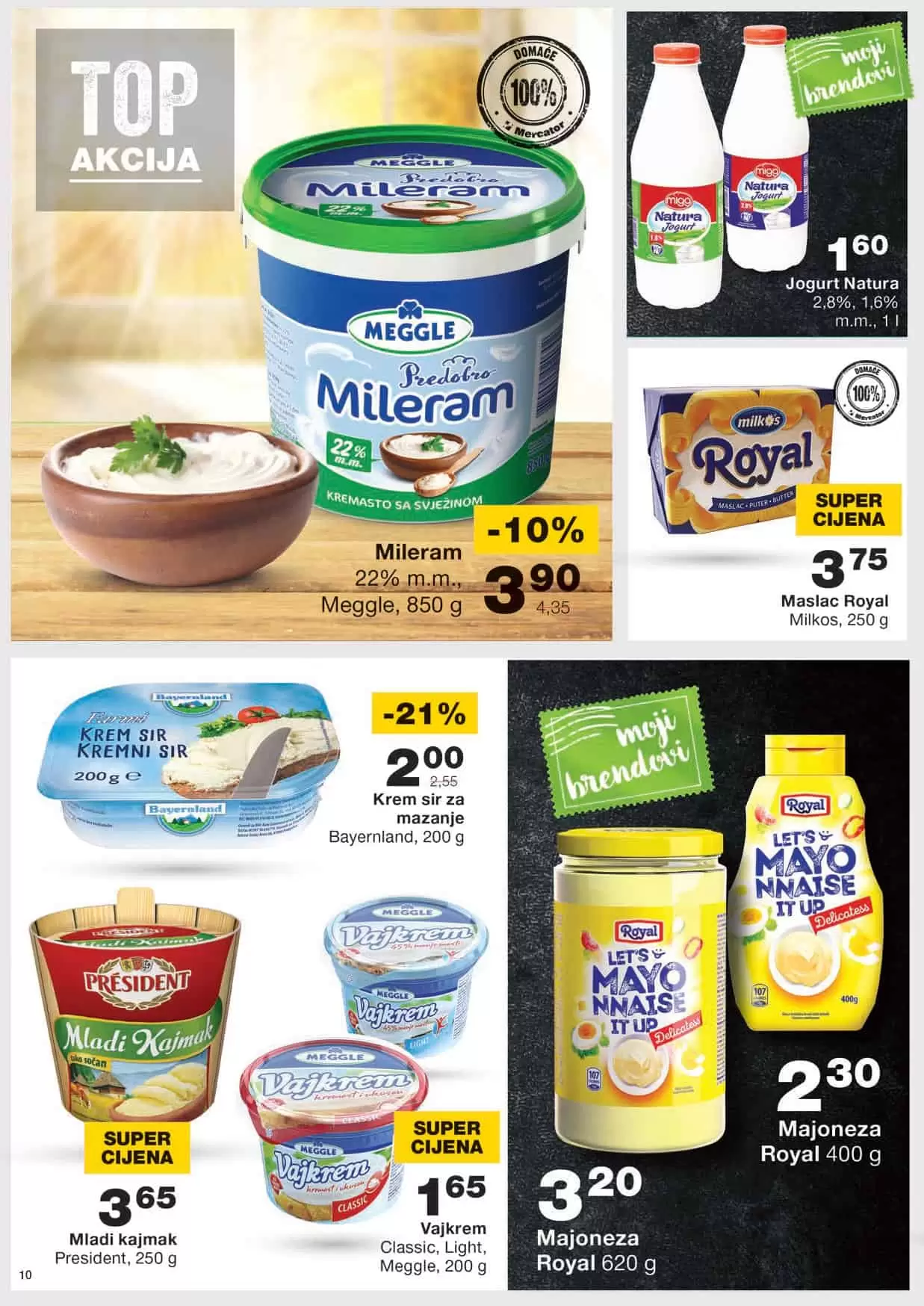 mercator kataloska akcija. mercator snizenje. mercator lozionicka. mlijeko