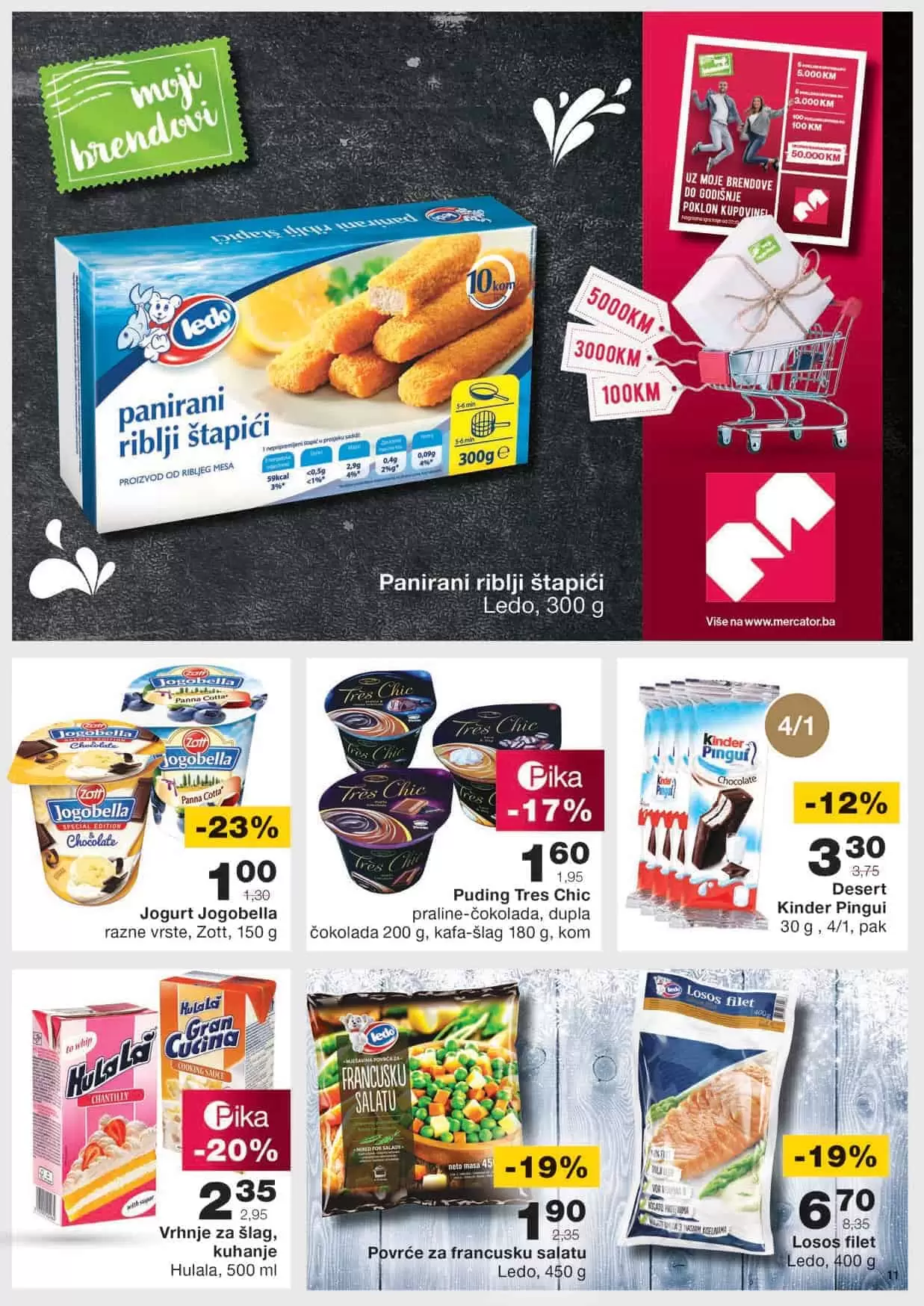 mercator kataloska akcija. mercator snizenje. mercator lozionicka. panirani riblji stapici
