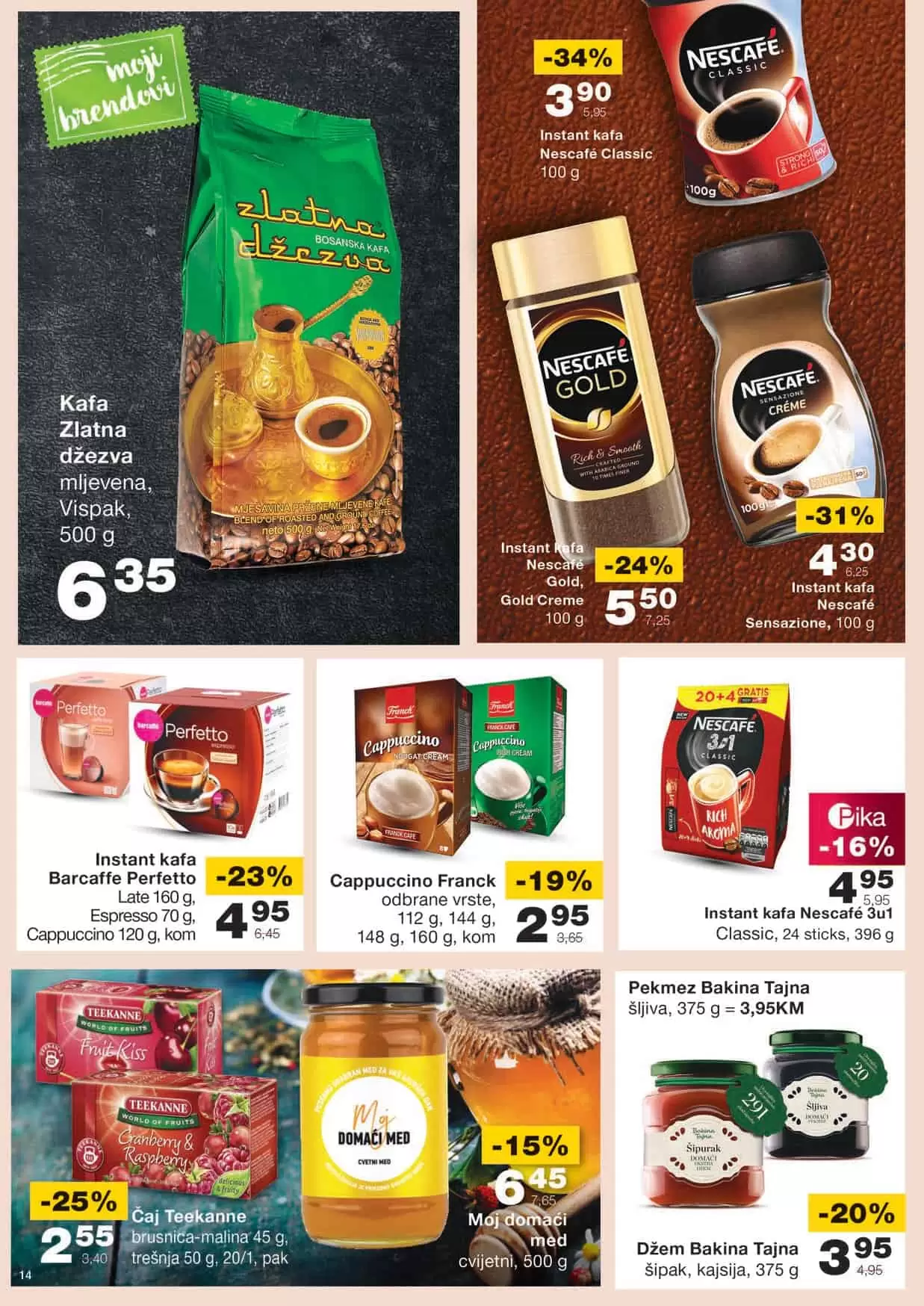 mercator kataloska akcija. mercator snizenje. mercator lozionicka. kafa, turska kafa