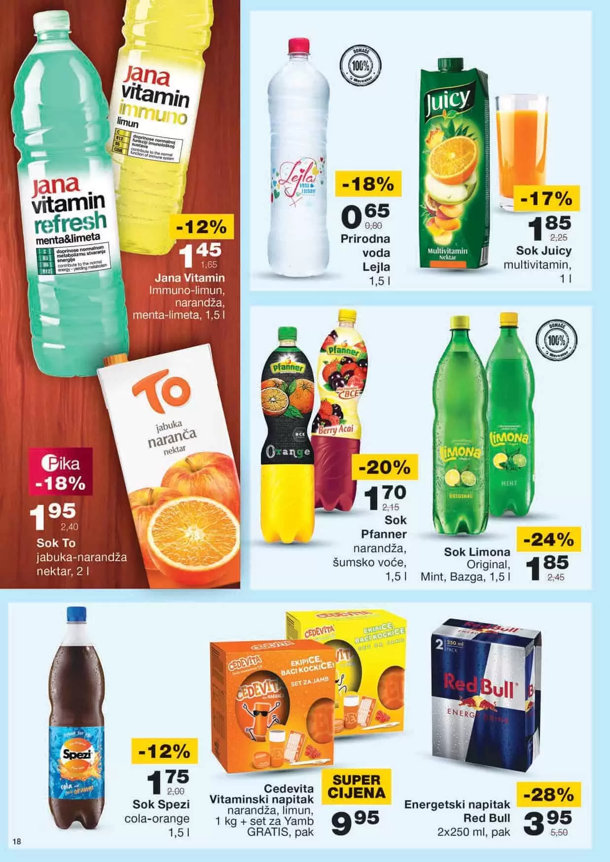 mercator kataloska akcija. mercator snizenje. mercator lozionicka. sok.