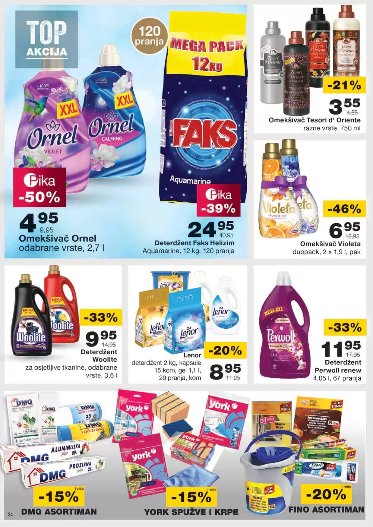 mercator kataloska akcija. mercator snizenje. mercator lozionicka. faks deterdzent. tecni deterdzent. omeksivac.