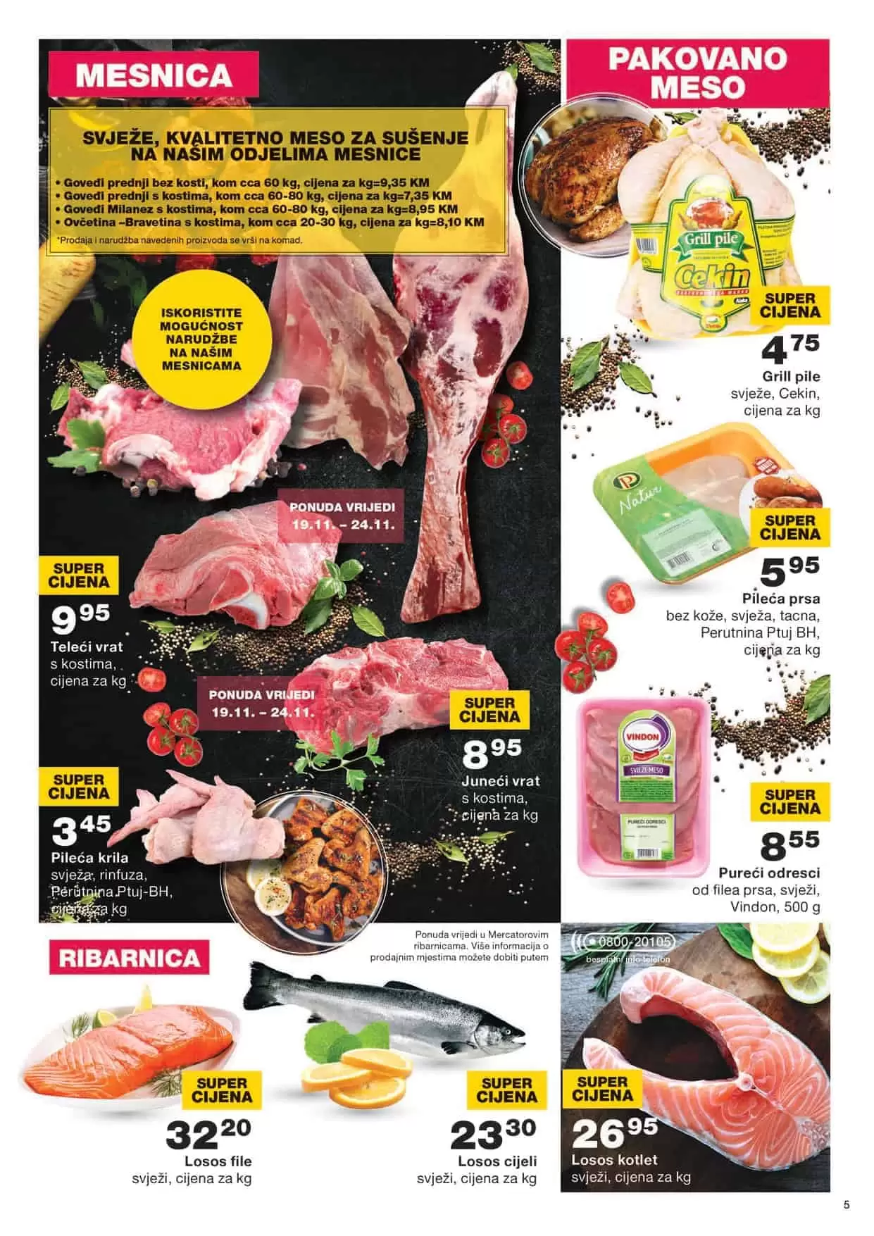 mercator super akcija. mercator snizenje. mercatgor konzum