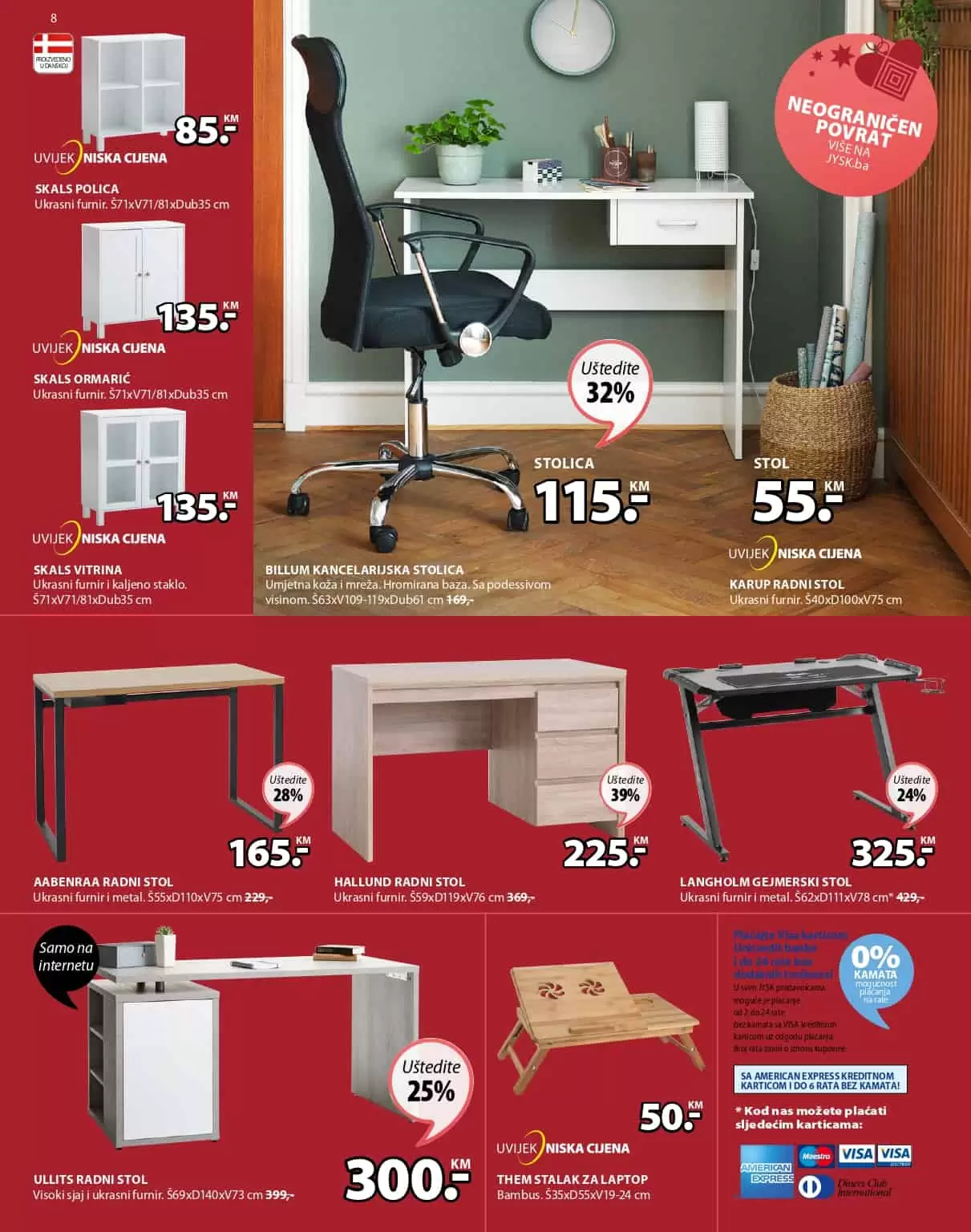 jysk akcijski katalog. jysk raspodaja. jysk snizenje. jysk popust.  radni stol. 