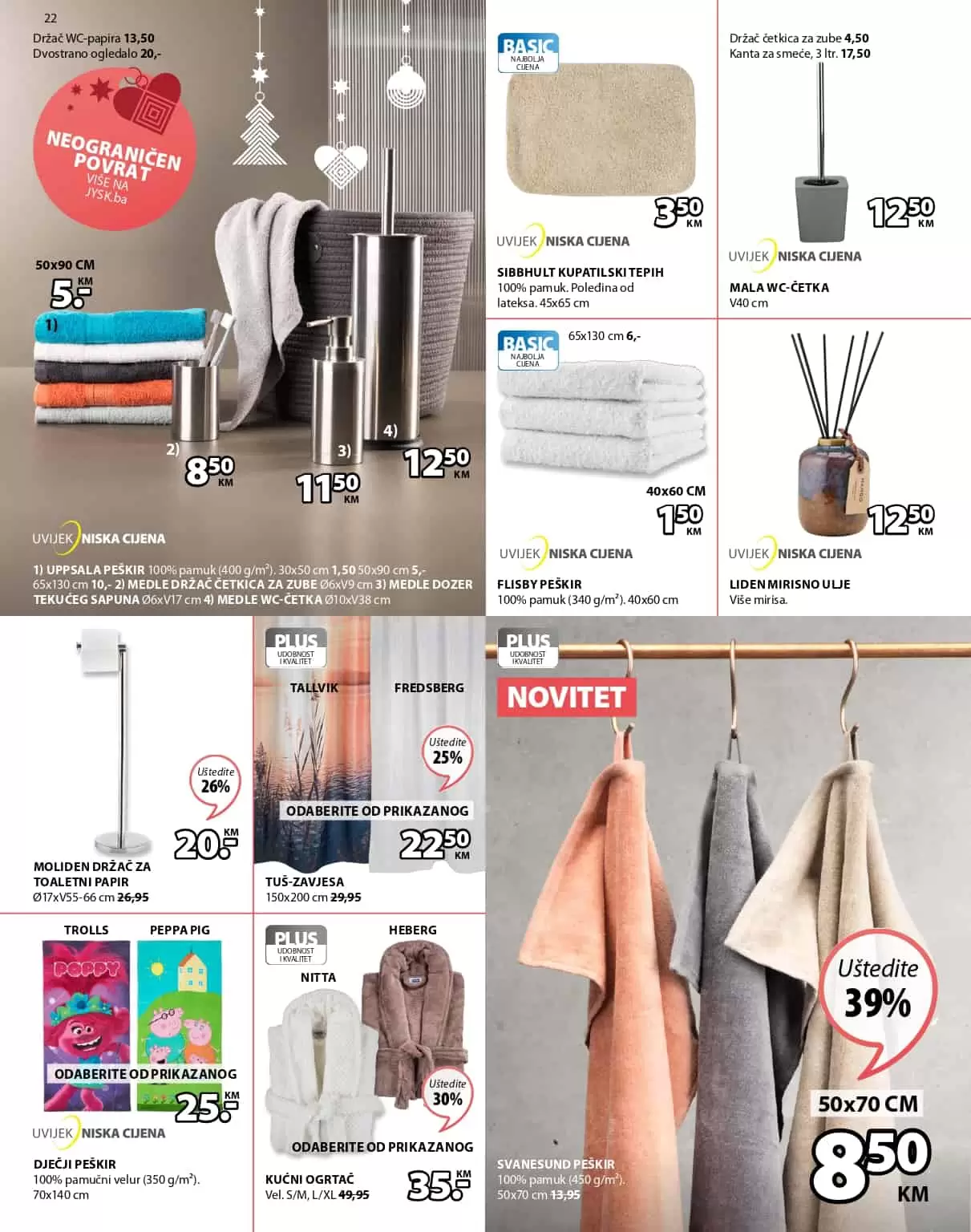 jysk akcijski katalog. jysk raspodaja. jysk snizenje. jysk popust.  peskir