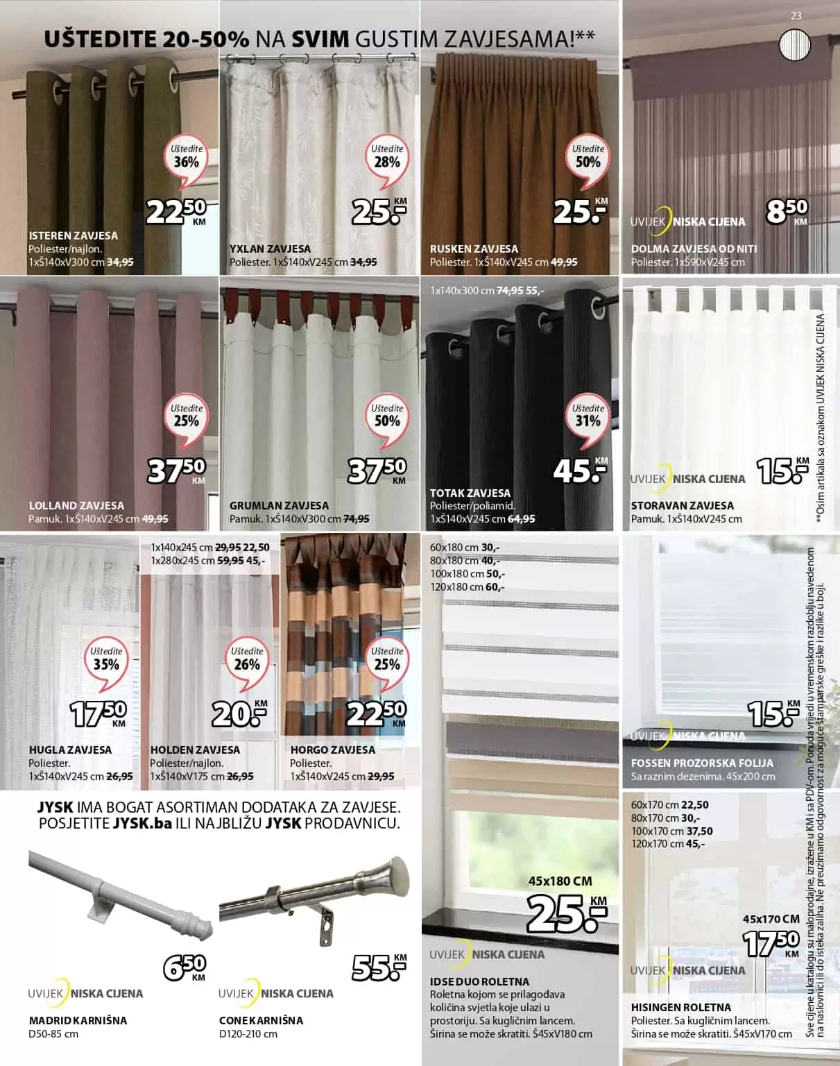 zavjesa- koncana zavjesa. gusta zavjesa. 