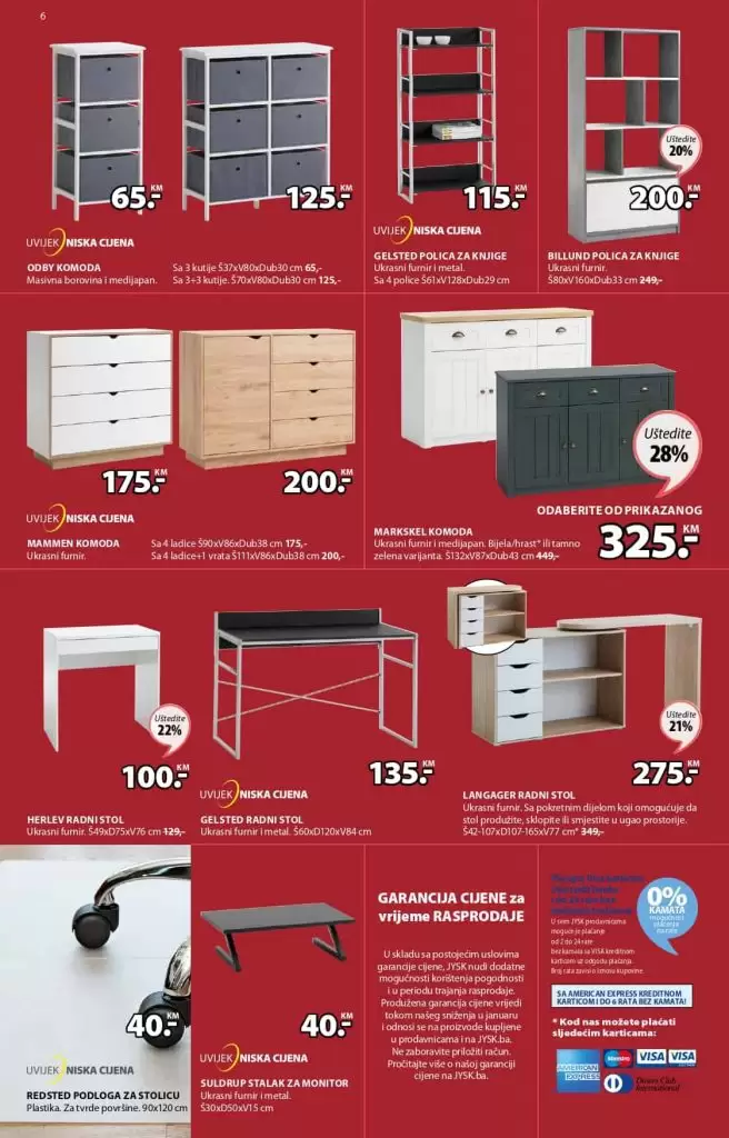 regali, police, komode.