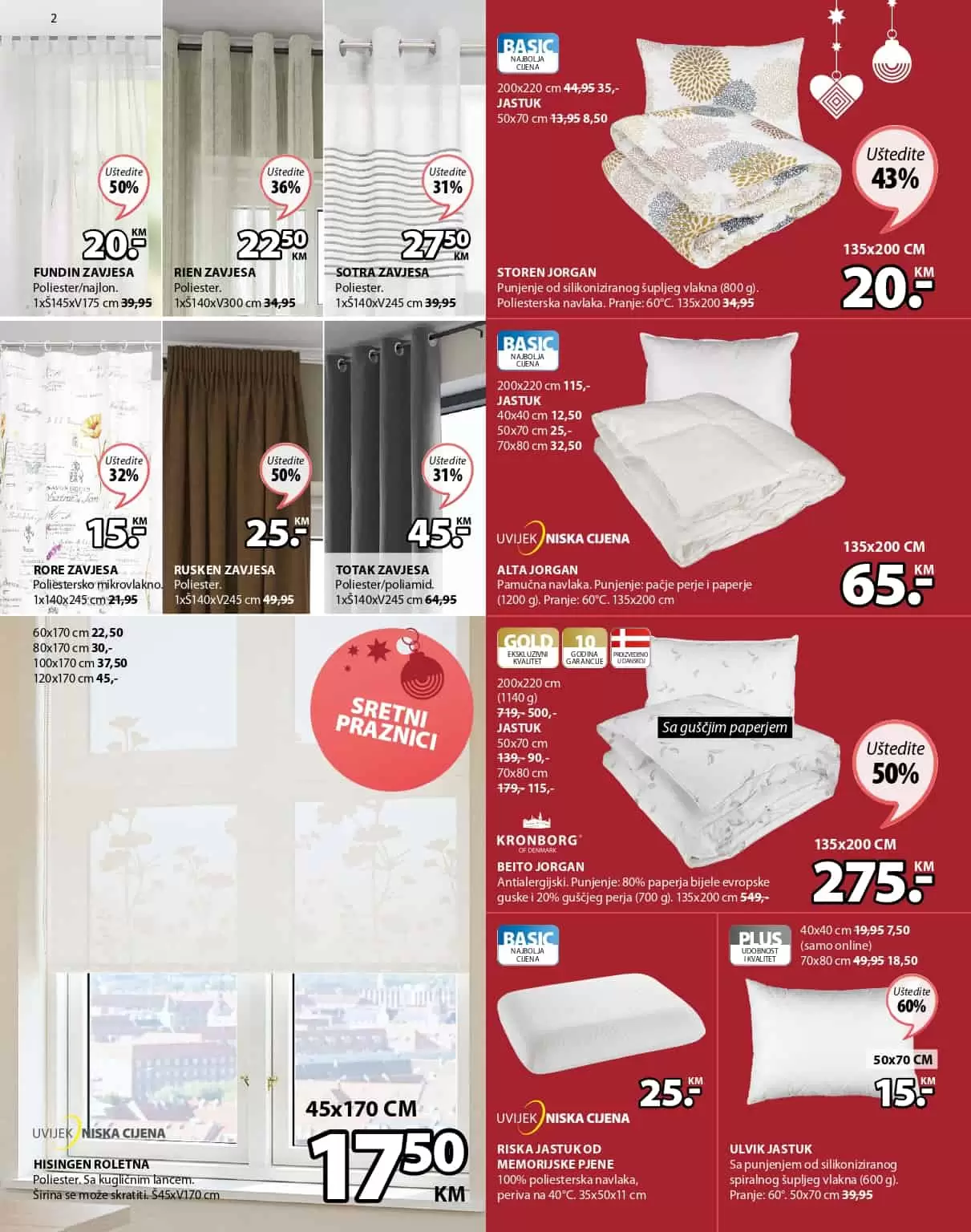 Jysk akcijski katalog. letak. snizeno. snizenje. popust. usteda. usteda novca.