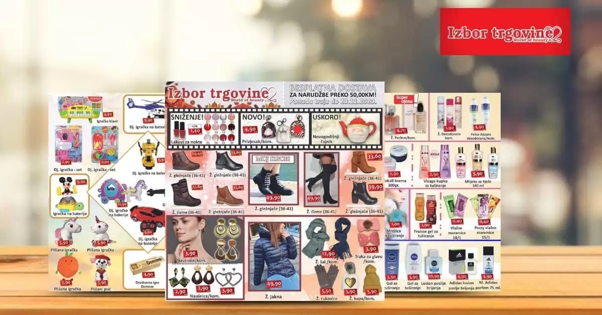 izbor trgovine akcijski katalog. snizenje. akcija. popust.