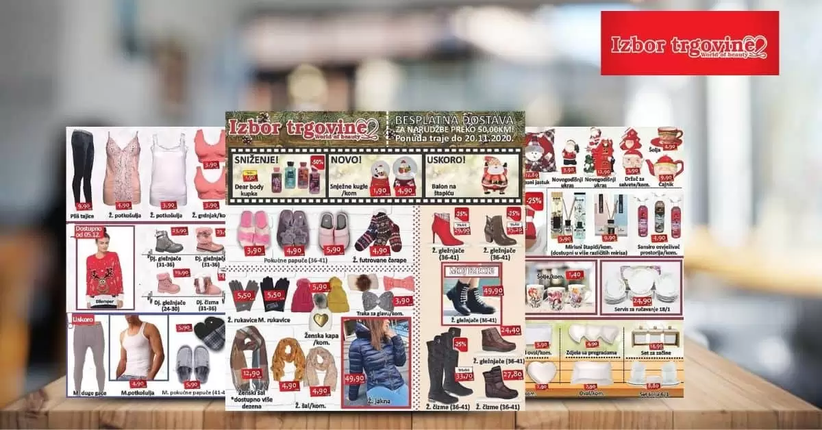 izbor trgovine akcijski katalog. snizenje. akcija. popust.
