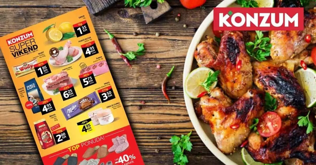 Konzum akcijski katalog. konzum snizenje. konzum akcija. snizeno. popust. katalog.