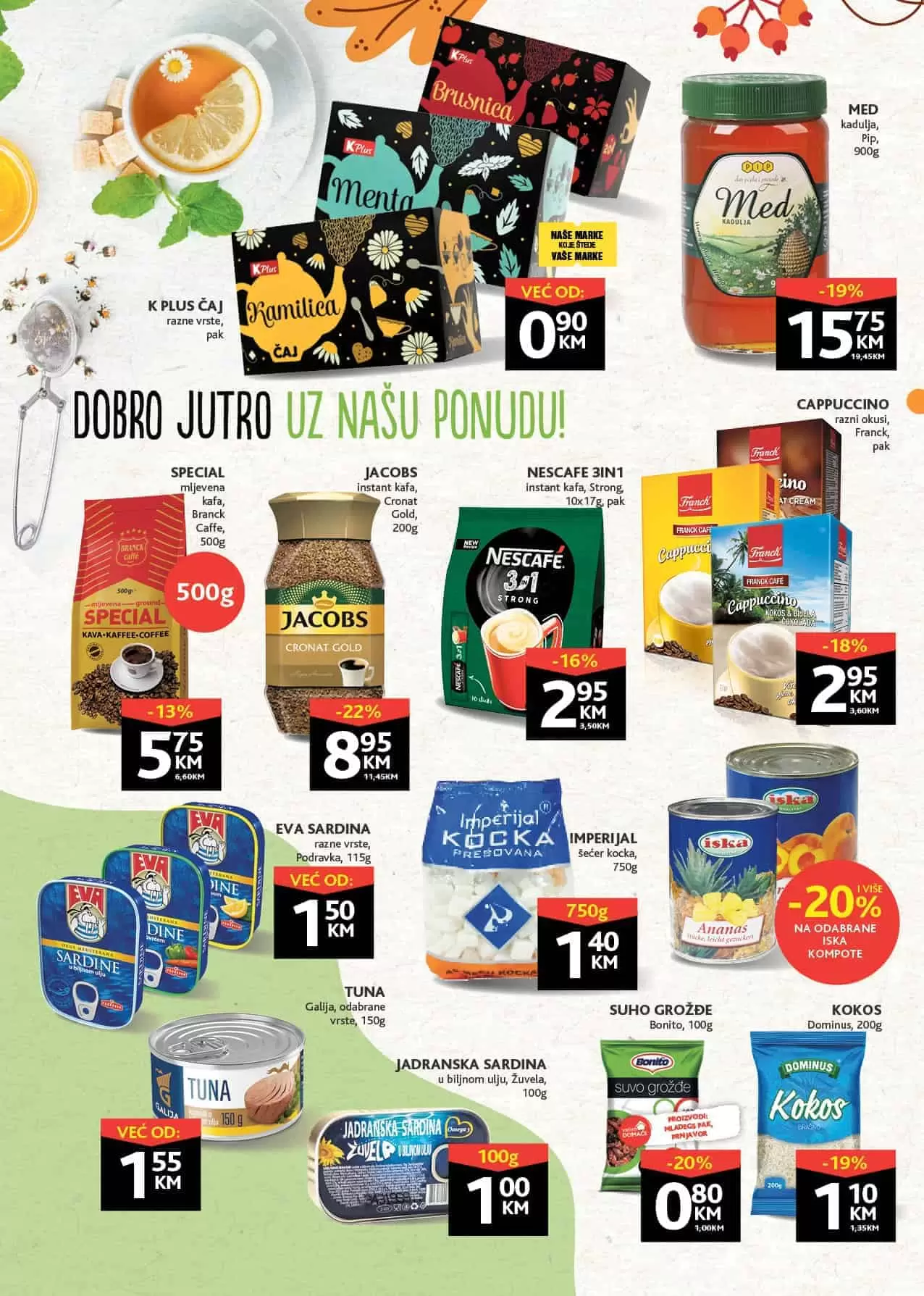 50% snizenje u svim konzumima