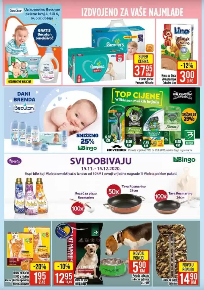 bingo akcijski katalog. snizenje. popust. akcija. snizeno. 