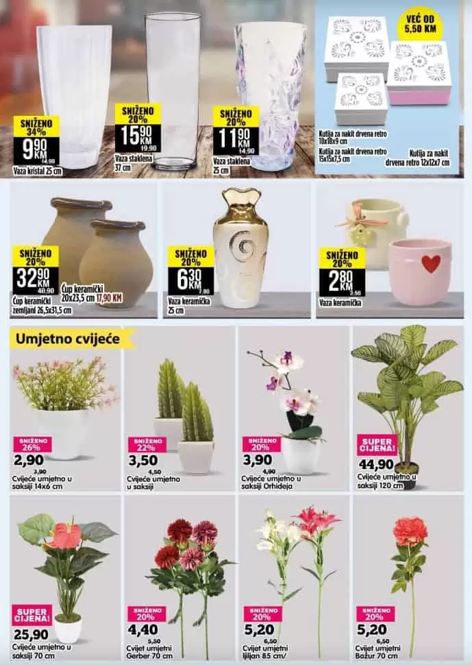 umjetne biljke. ukrasi. 