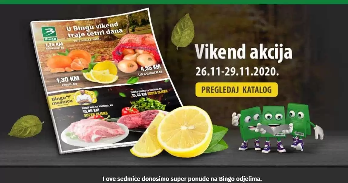 bingo akcijski katalog. snizenje. popust. akcija. snizeno.