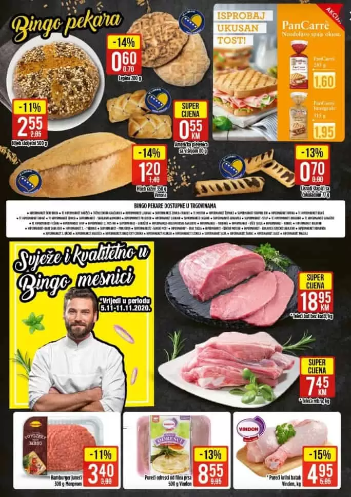 bingo akcijski katalog. snizenje. popust. akcija. snizeno.