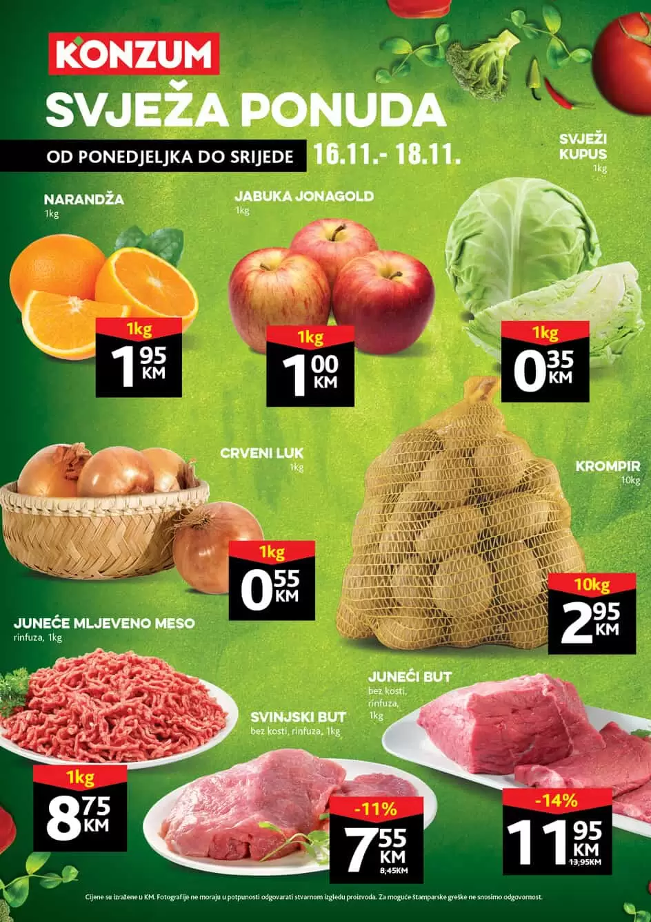 svjeza ponuda konzum. snizenje konzum. konzum akcija. konzum popusti. konzum katalog. 