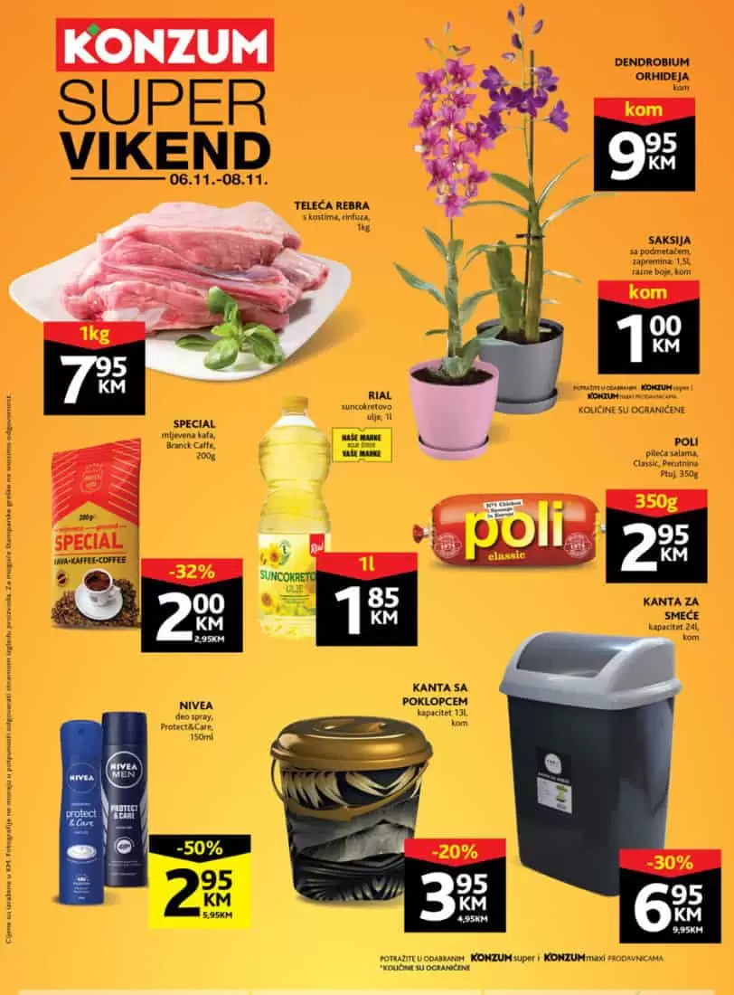 Konzum akcijski katalog. konzum snizenje. konzum akcija. snizeno. popust. katalog.
