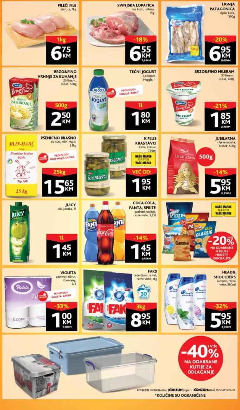 Konzum akcijski katalog. konzum snizenje. konzum akcija. snizeno. popust. katalog.
