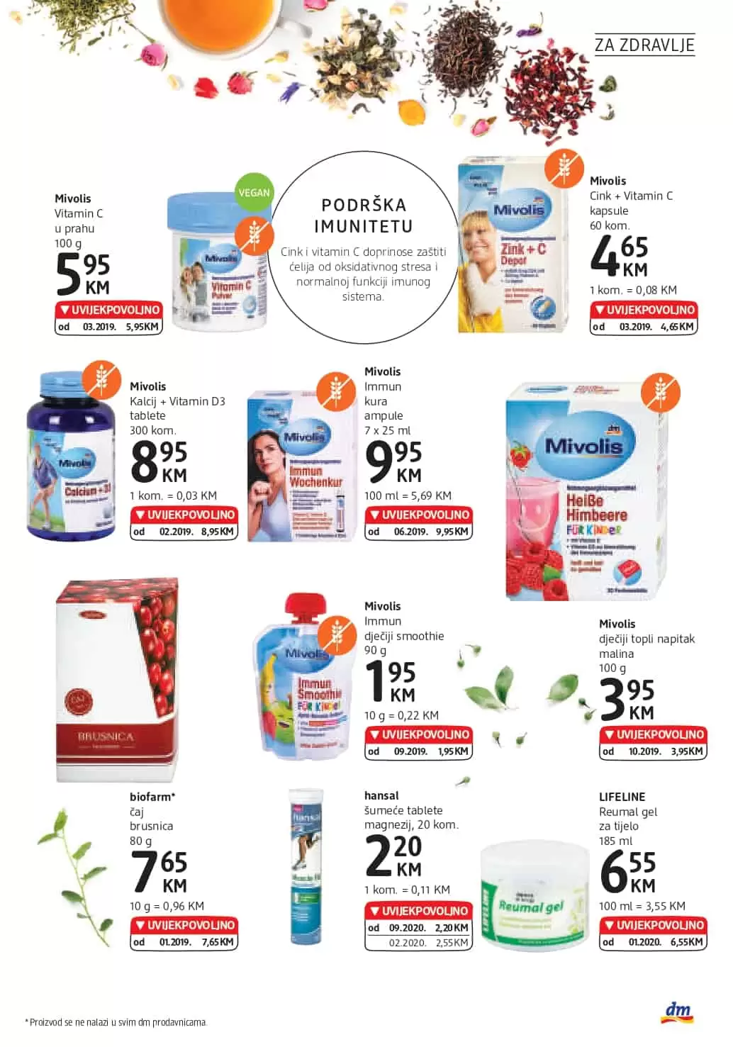 vitamini u dm-u. cink. selen. c vitamin. d vitamin.