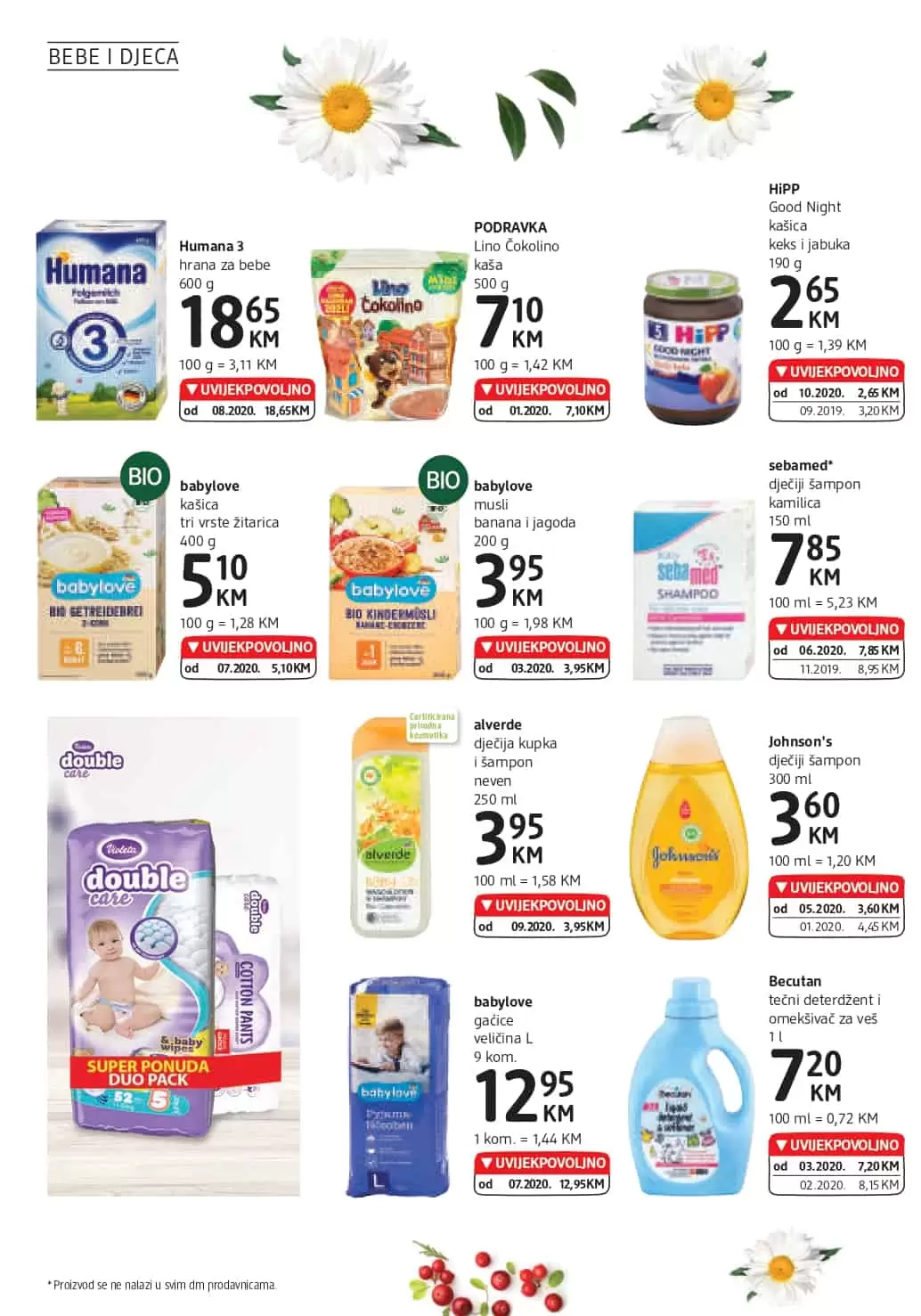dm-akcijski-katalog cm cosmetic market. bingo. konzum. amko.