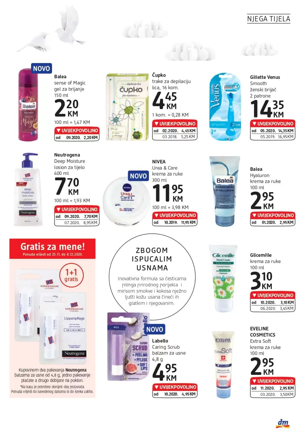 dm snizenje. dm akcijski katalog. popust. akcja. snizeno.