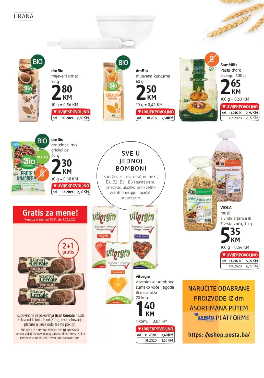 alverde. dm bio. zdrava hrana u dm-u