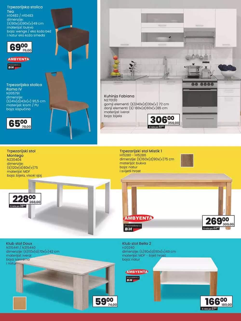 kuhinja i trpezarija.