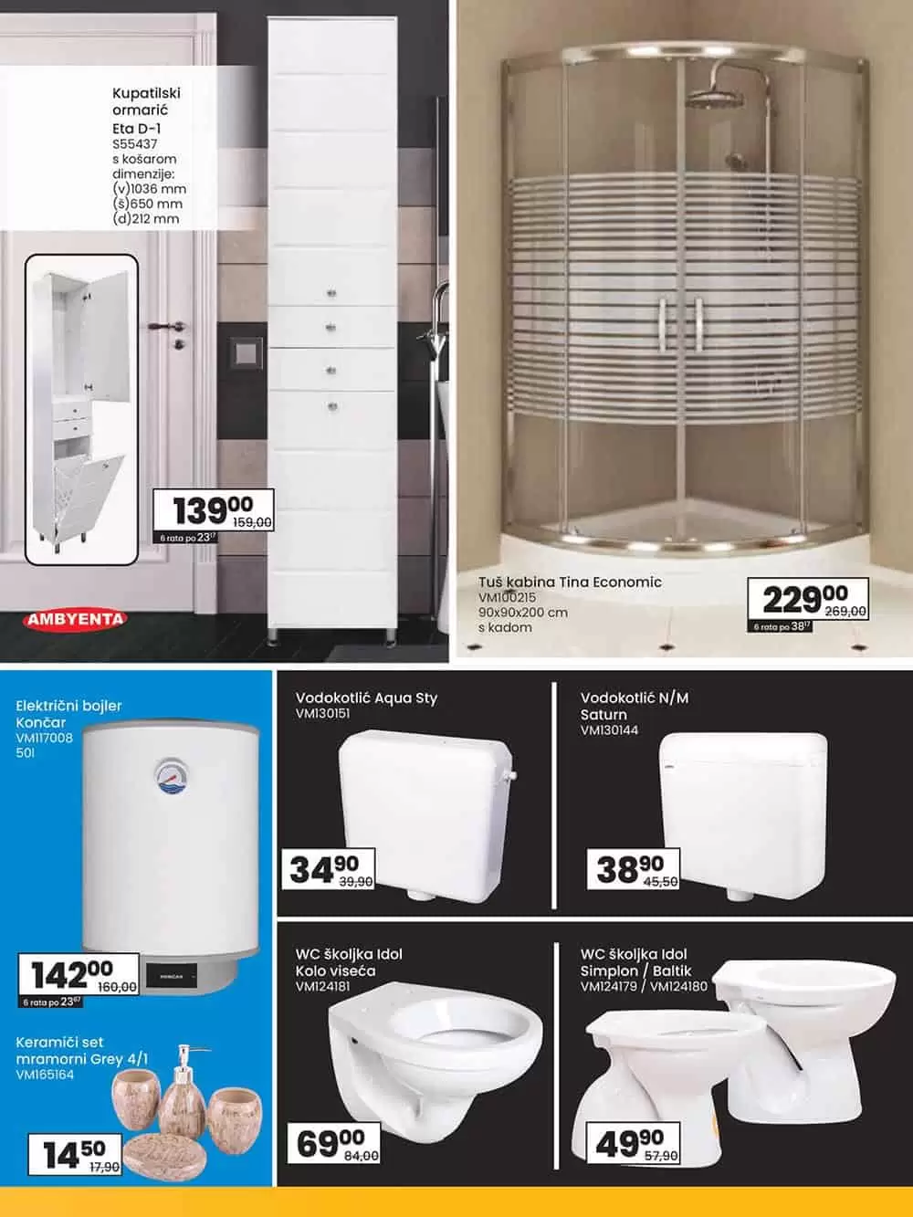 sve za kupatilo pronadjite u fisu. vodokotlic gdje kupiti. bojler. koji bojler je najbolji. tus kabina. kakvu tus kabinu izabrati.