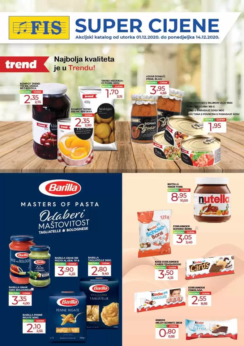 fis katalog. fis akcija. prehrana i hemija u fisu.