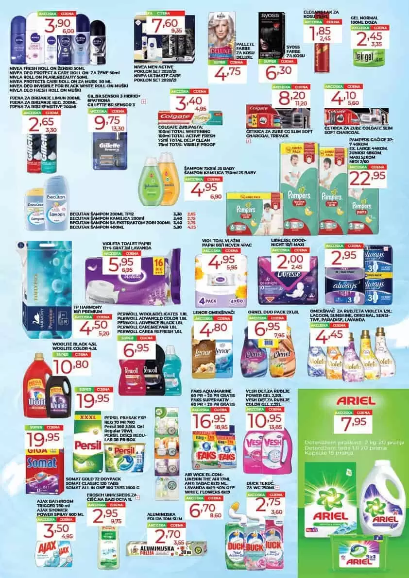 fis katalog. fis akcija. prehrana i hemija u fisu.  pelene pampers. pampers pelene. koje pelen su najbolje.