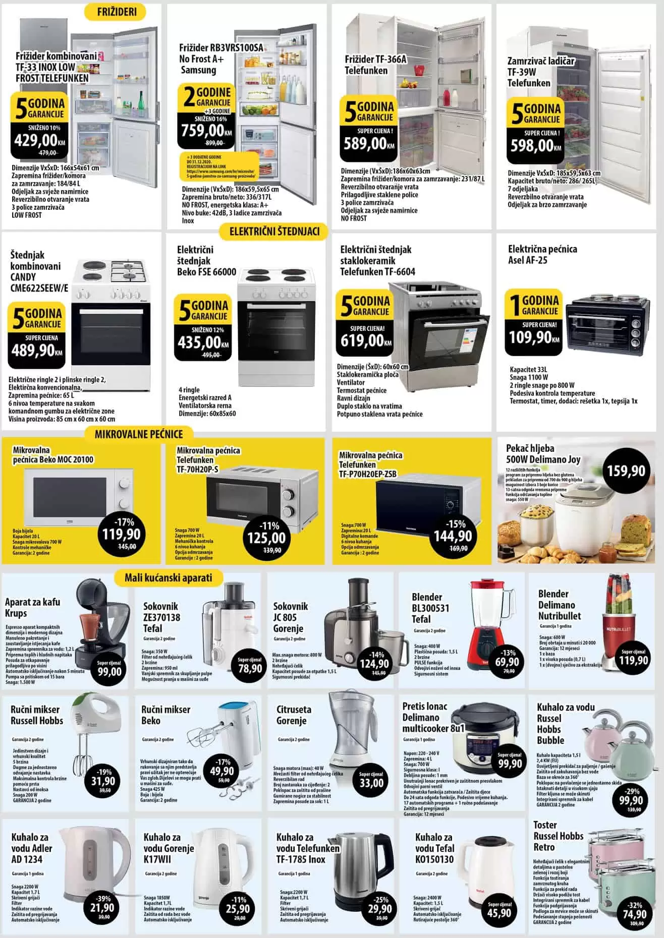 Bingo katalog. bingo akcija. bingo popust. ves masina. blender. mikser. mali kucanski aparati.