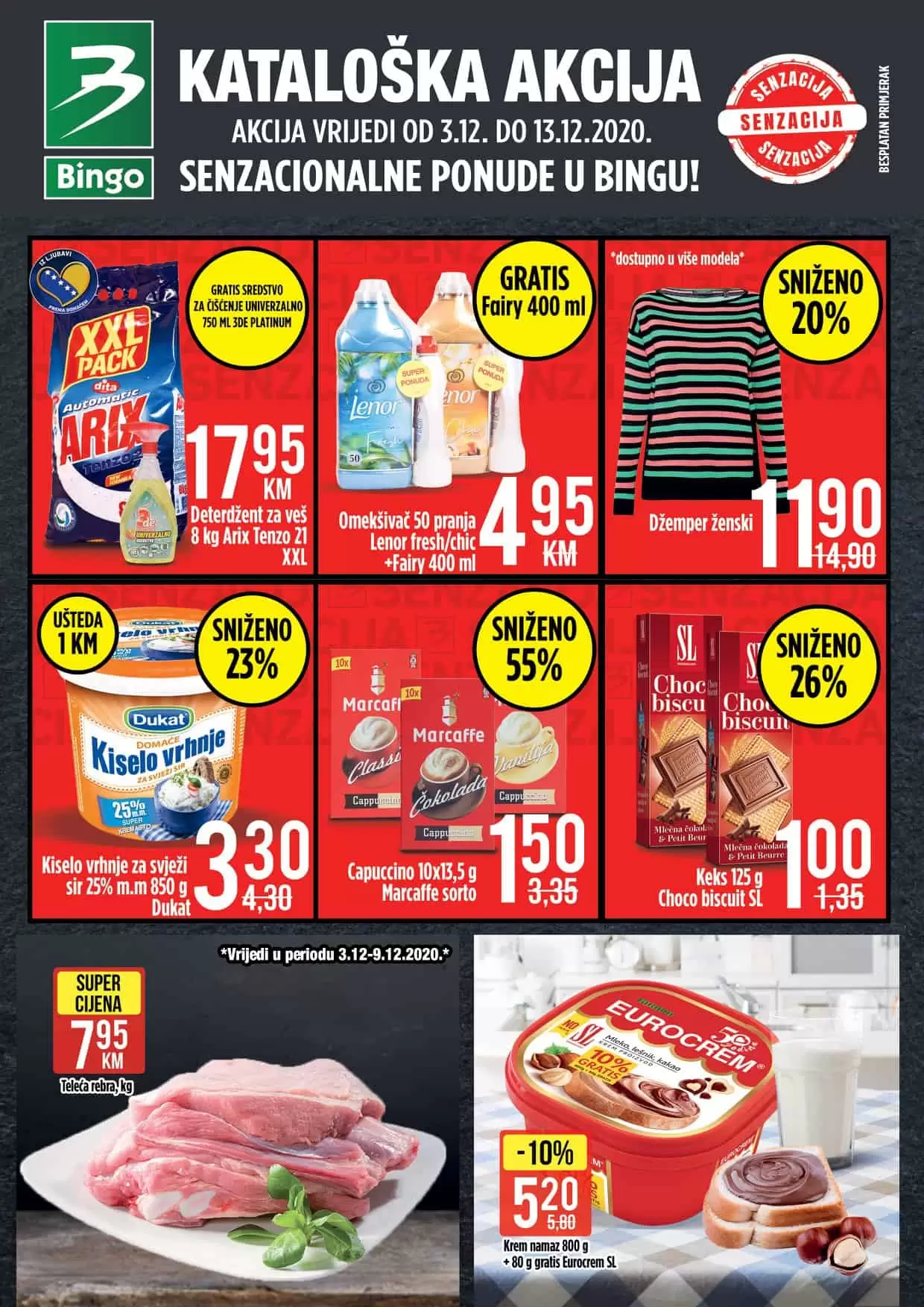 bingo akcijski katalog. snizenje. popust. akcija. snizeno.