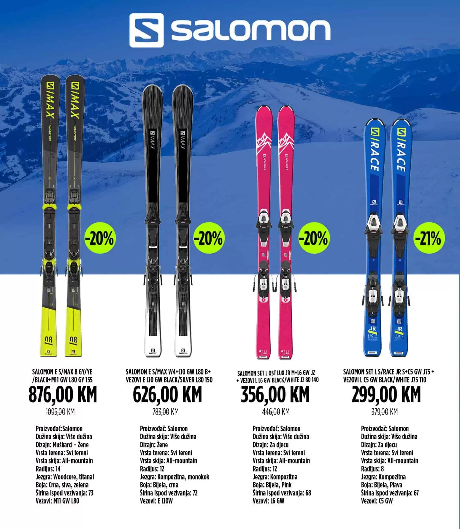 bingo akcijski katalog. bingo snizenje. bingo popusti. bingo magazin plus. skijaska oprema. skije. pancerice.