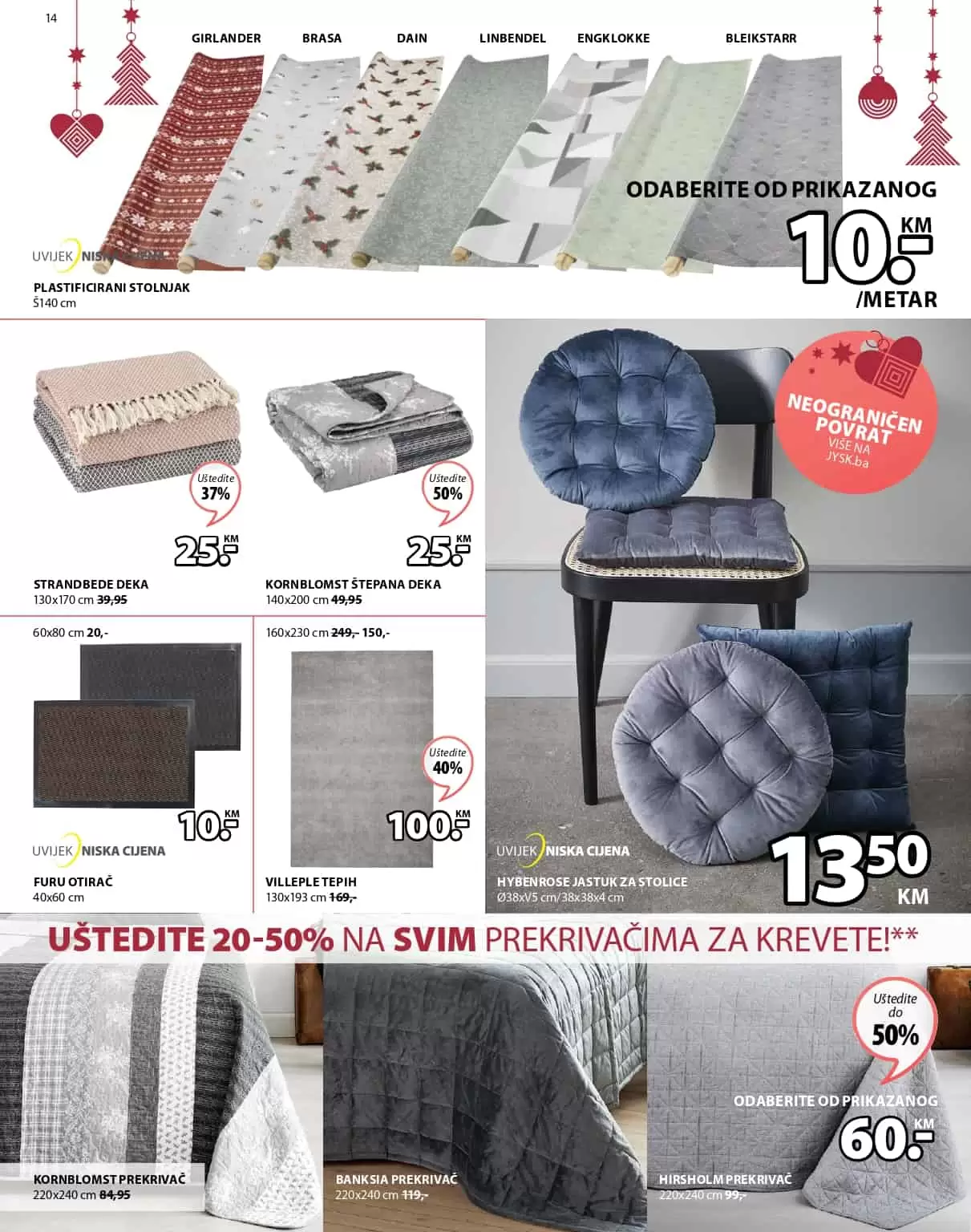 posteljina. carsaf. jysk akcijski katalog. jysk raspodaja. jysk snizenje. jysk popust. 