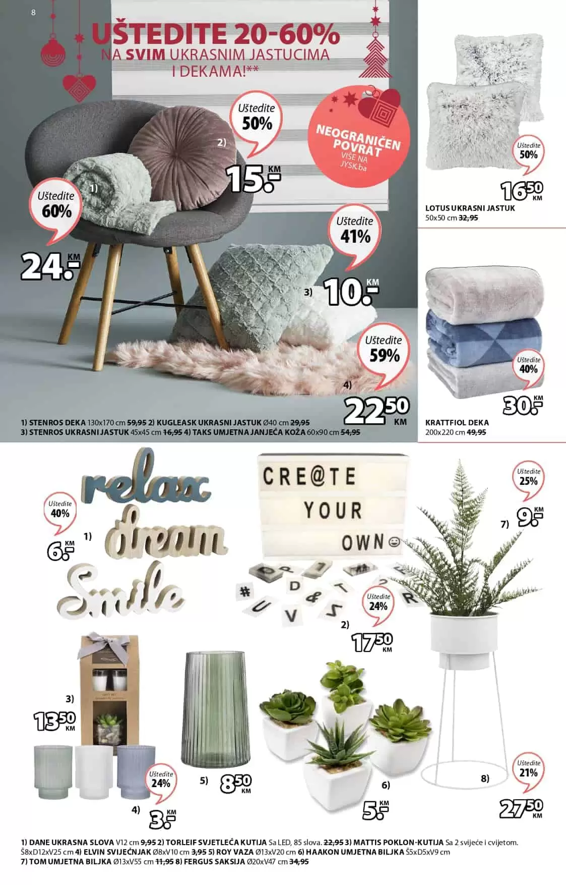 namjestaj. snizenje. jysk. akcija. popust. nadmadrac