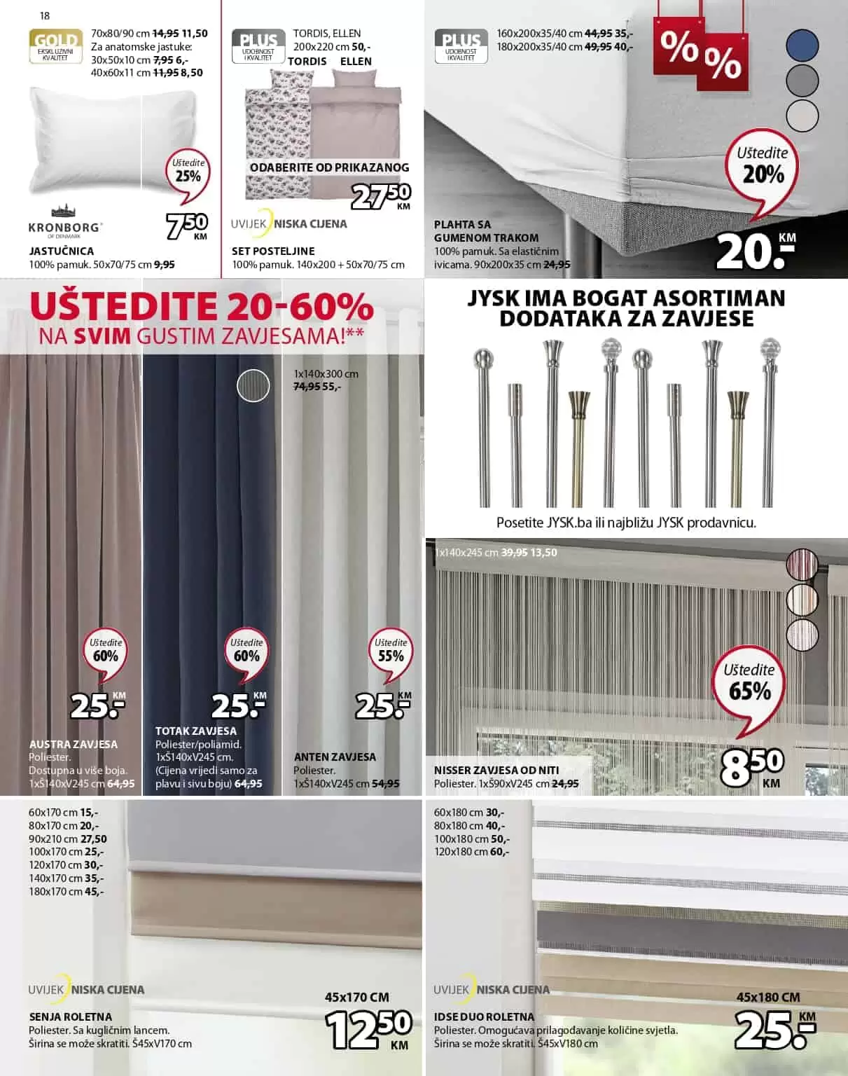 Jysk akcijski katalog. snizenje. popust. Jysk madrac, Jysk rasporodaja.